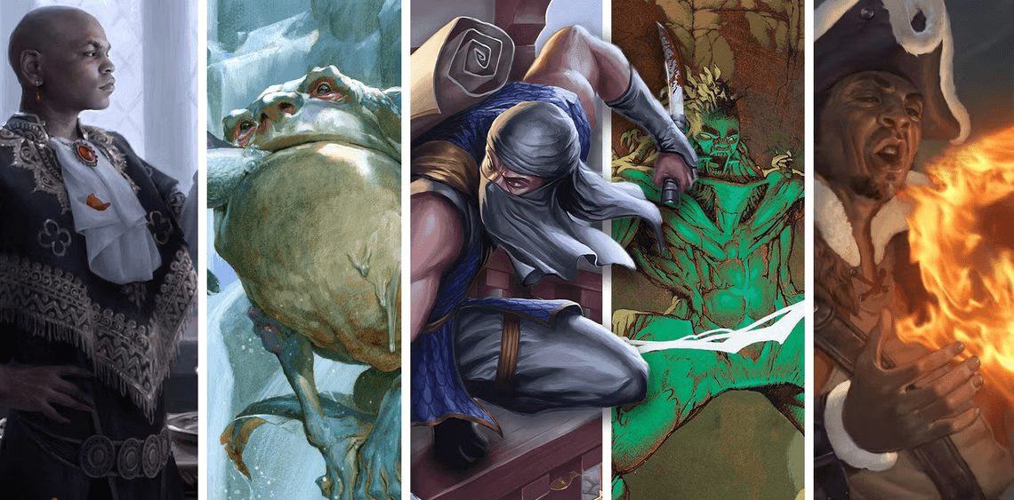 Illustrazioni di carte comuni di Magic: The Gathering